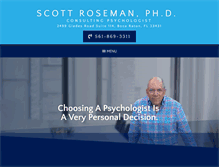 Tablet Screenshot of drscottroseman.com